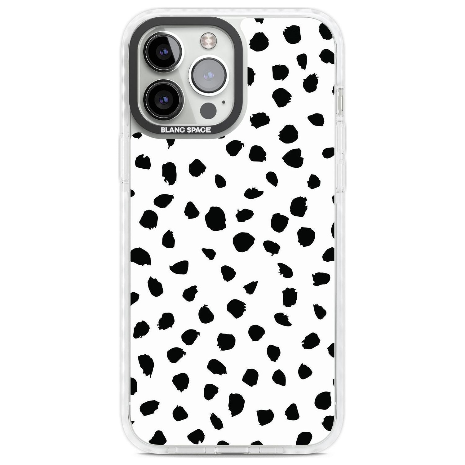 Dalmatian Print Phone Case iPhone 13 Pro Max / Impact Case,iPhone 14 Pro Max / Impact Case Blanc Space