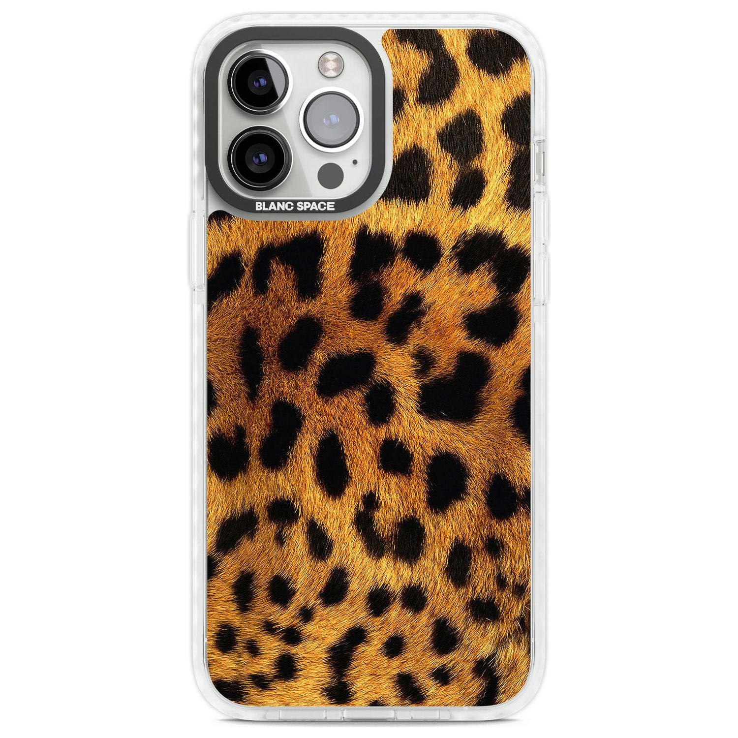 Leopard Print Phone Case iPhone 13 Pro Max / Impact Case,iPhone 14 Pro Max / Impact Case Blanc Space