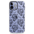 Black Tiger Roar Pattern Phone Case iPhone 13 Pro Max / Impact Case,iPhone 14 Pro Max / Impact Case Blanc Space