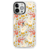 Hand Watcher Pattern Phone Case iPhone 13 Pro Max / Impact Case,iPhone 14 Pro Max / Impact Case Blanc Space