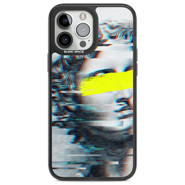 GLITCHED FRAGMENT Phone Case iPhone 13 Pro Max / Black Impact Case,iPhone 14 Pro Max / Black Impact Case Blanc Space