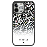 Personalised Pastel Leopard Spots Custom Phone Case iPhone 13 Pro Max / Black Impact Case,iPhone 14 Pro Max / Black Impact Case Blanc Space