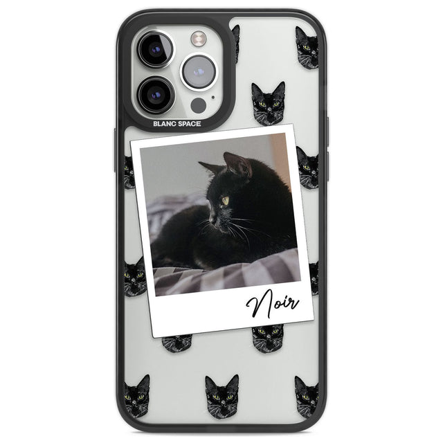 Personalised Bombay Cat Photo Custom Phone Case iPhone 13 Pro Max / Black Impact Case,iPhone 14 Pro Max / Black Impact Case Blanc Space