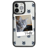 Personalised Maine Coon Photo Custom Phone Case iPhone 13 Pro Max / Black Impact Case,iPhone 14 Pro Max / Black Impact Case Blanc Space