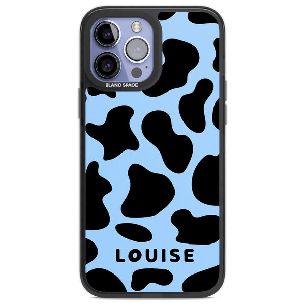 Personalised Blue And Black Cow Print