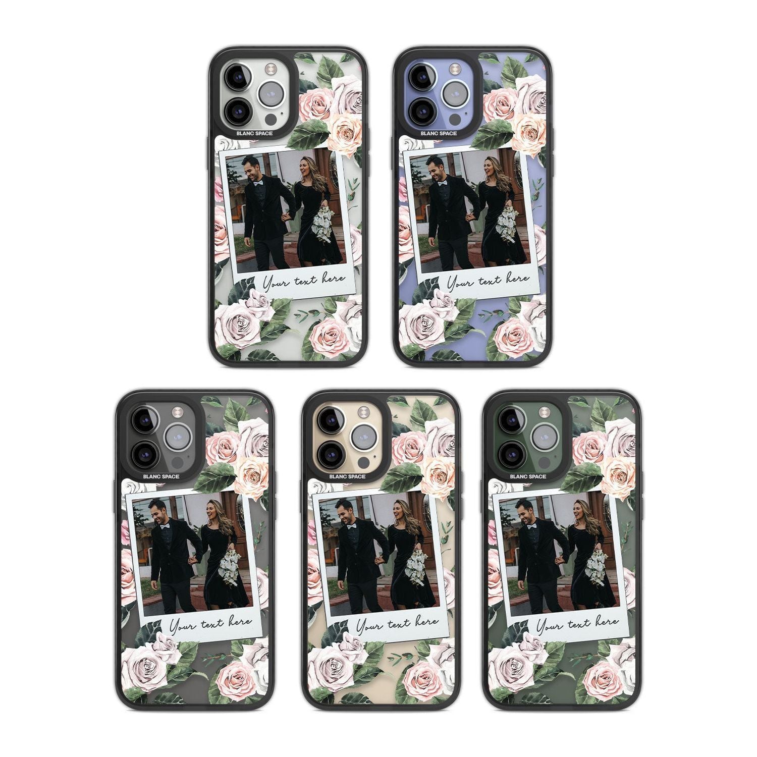 Personalised Floral Instant Film Photo