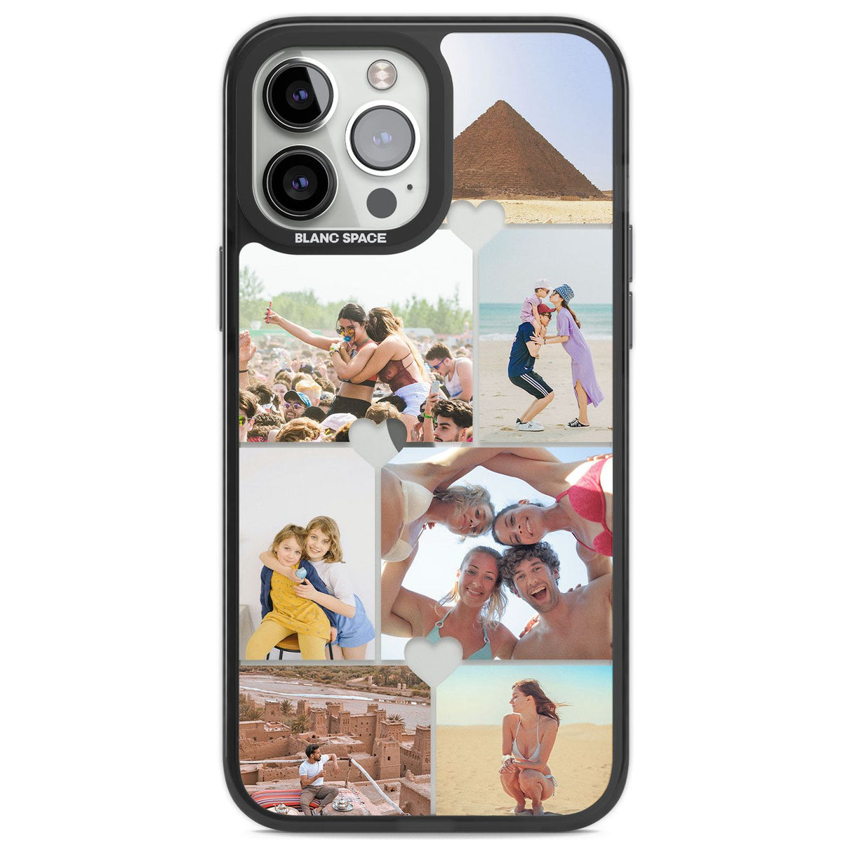 Personalised Heart Photo GridPhone Case for iPhone 14 Pro Max