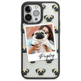 Personalised Pug - Dog Photo Custom Phone Case iPhone 13 Pro Max / Black Impact Case,iPhone 14 Pro Max / Black Impact Case Blanc Space