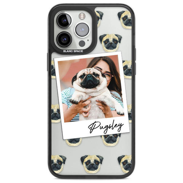 Personalised Pug Instant Camera Photo