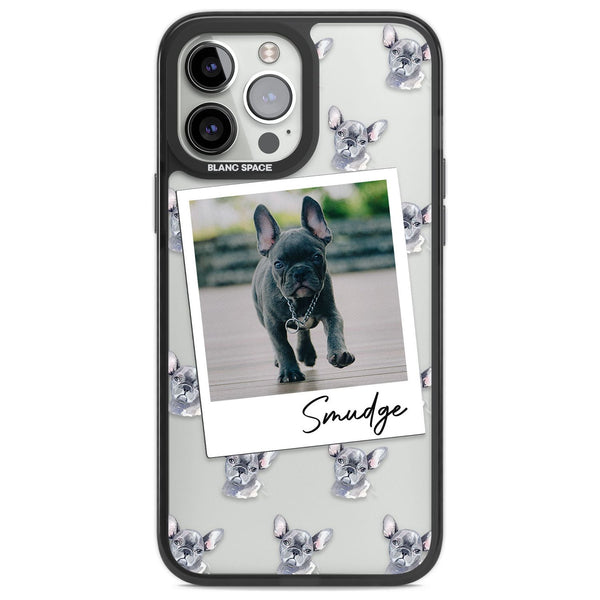 Personalised Grey French Bulldog Instant Camera Photo