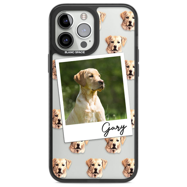 Personalised Labrador, Tan - Dog Photo Custom Phone Case iPhone 13 Pro Max / Black Impact Case,iPhone 14 Pro Max / Black Impact Case Blanc Space