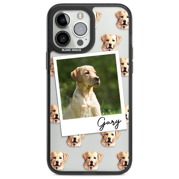 Personalised Tan Black Labrador Instant Camera Photo