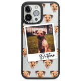 Personalised Border Terrier - Dog Photo Custom Phone Case iPhone 13 Pro Max / Black Impact Case,iPhone 14 Pro Max / Black Impact Case Blanc Space