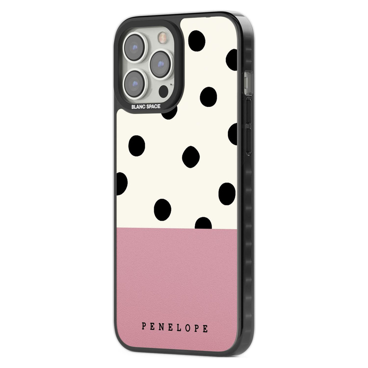 Personalised Pink Border Polka Dot Custom Phone Case iPhone 15 Pro Max / Black Impact Case,iPhone 15 Plus / Black Impact Case,iPhone 15 Pro / Black Impact Case,iPhone 15 / Black Impact Case,iPhone 15 Pro Max / Impact Case,iPhone 15 Plus / Impact Case,iPhone 15 Pro / Impact Case,iPhone 15 / Impact Case,iPhone 15 Pro Max / Magsafe Black Impact Case,iPhone 15 Plus / Magsafe Black Impact Case,iPhone 15 Pro / Magsafe Black Impact Case,iPhone 15 / Magsafe Black Impact Case,iPhone 14 Pro Max / Black Impact Case,iP