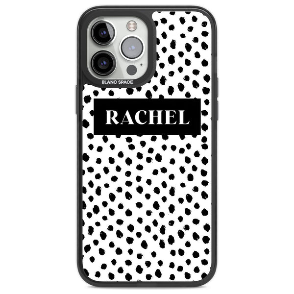 Personalised Black Dot Pattern