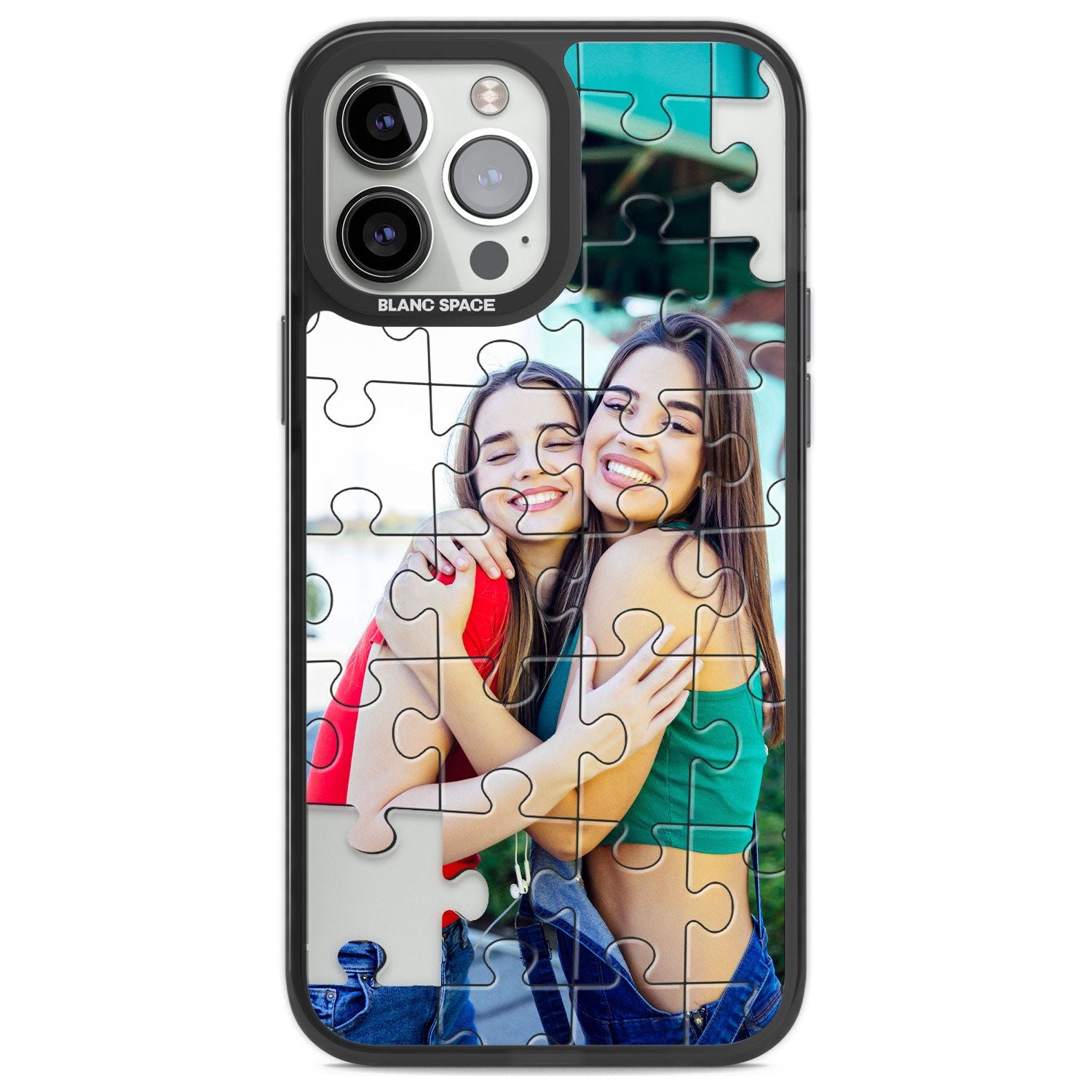 Personalised Jigsaw Puzzle Photo Custom Phone Case iPhone 13 Pro Max / Black Impact Case,iPhone 14 Pro Max / Black Impact Case Blanc Space