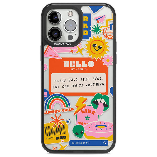 Personalised Retro Nametag Sticker