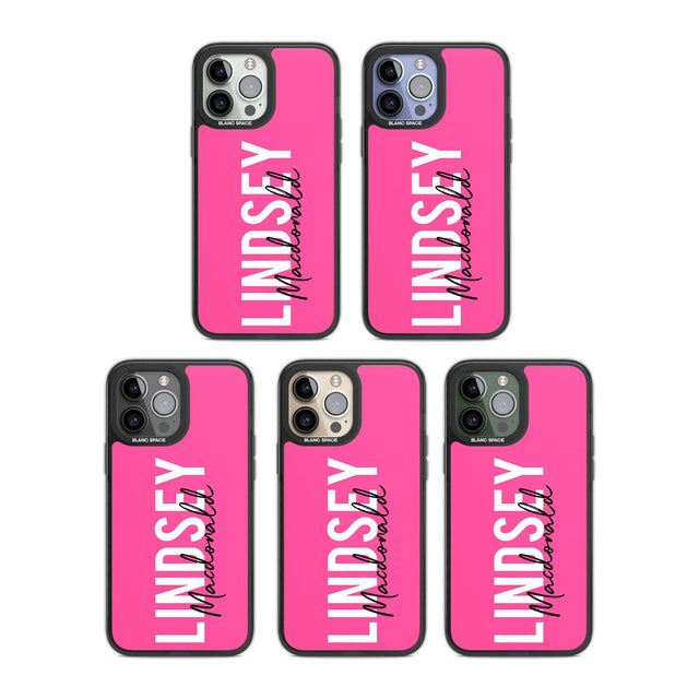 Personalised Bold Name: Pink Custom Phone Case iPhone 15 Pro Max / Black Impact Case,iPhone 15 Plus / Black Impact Case,iPhone 15 Pro / Black Impact Case,iPhone 15 / Black Impact Case,iPhone 15 Pro Max / Impact Case,iPhone 15 Plus / Impact Case,iPhone 15 Pro / Impact Case,iPhone 15 / Impact Case,iPhone 15 Pro Max / Magsafe Black Impact Case,iPhone 15 Plus / Magsafe Black Impact Case,iPhone 15 Pro / Magsafe Black Impact Case,iPhone 15 / Magsafe Black Impact Case,iPhone 14 Pro Max / Black Impact Case,iPhone 1