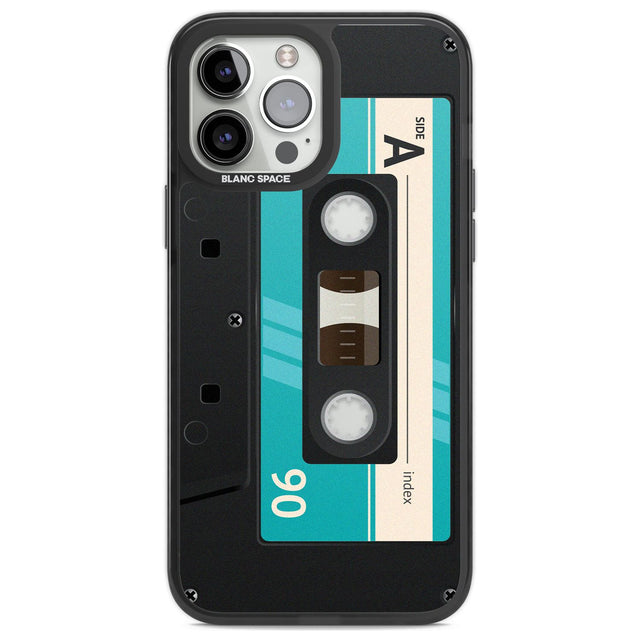 Personalised Dark Cassette Custom Phone Case iPhone 13 Pro Max / Black Impact Case,iPhone 14 Pro Max / Black Impact Case Blanc Space