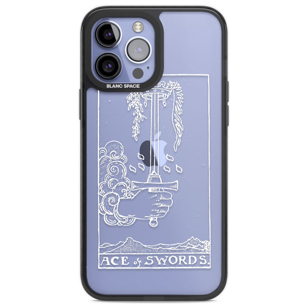 Personalised Ace Of Swords Tarot Card (White)