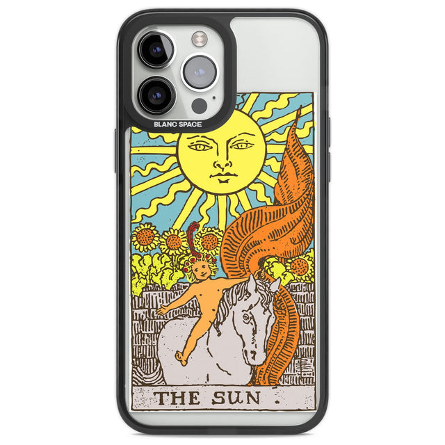 Personalised The Sun Tarot Card - Colour Custom Phone Case iPhone 13 Pro Max / Black Impact Case,iPhone 14 Pro Max / Black Impact Case Blanc Space