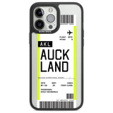 Personalised Auckland Boarding Pass Custom Phone Case iPhone 13 Pro Max / Black Impact Case,iPhone 14 Pro Max / Black Impact Case Blanc Space