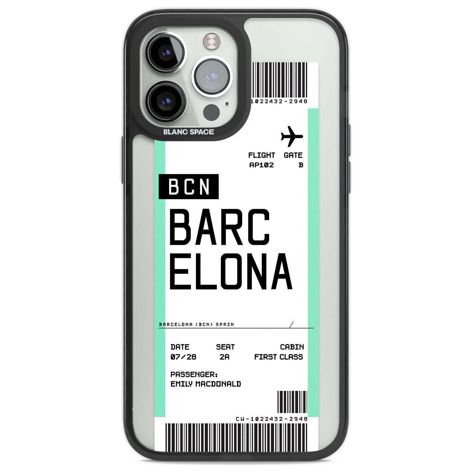 Personalised Barcelona Boarding Pass