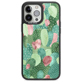 Colourful Cactus Mix Design Phone Case iPhone 13 Pro Max / Black Impact Case,iPhone 14 Pro Max / Black Impact Case Blanc Space