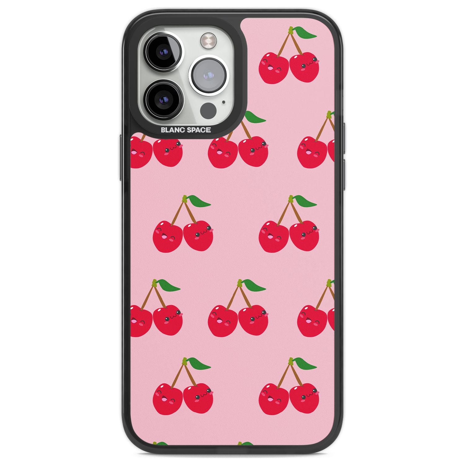 Cheeky Cherry Phone Case iPhone 14 Pro Max / Black Impact Case,iPhone 13 Pro Max / Black Impact Case Blanc Space