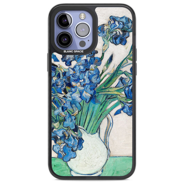 Irises by Vincent Van Gogh Phone Case iPhone 13 Pro Max / Black Impact Case,iPhone 14 Pro Max / Black Impact Case Blanc Space