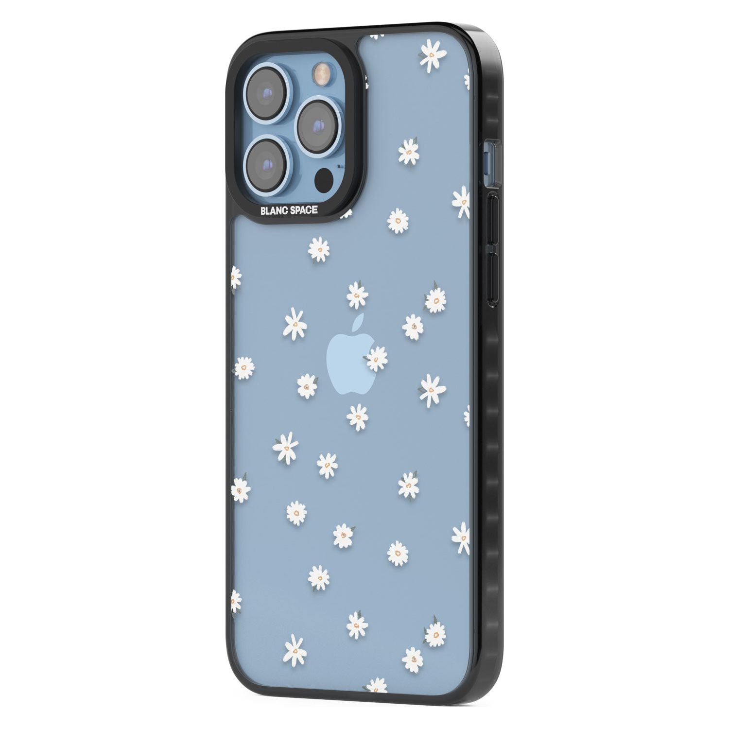 White Stars on Clear Phone Case for iPhone 14 Pro Max