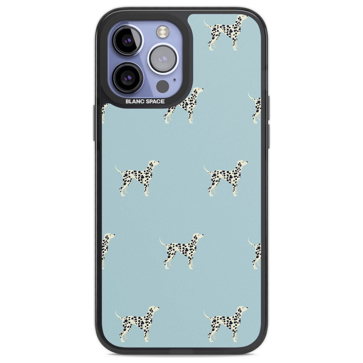 Dalmation Dog Pattern Phone Case iPhone 13 Pro Max / Black Impact Case,iPhone 14 Pro Max / Black Impact Case Blanc Space