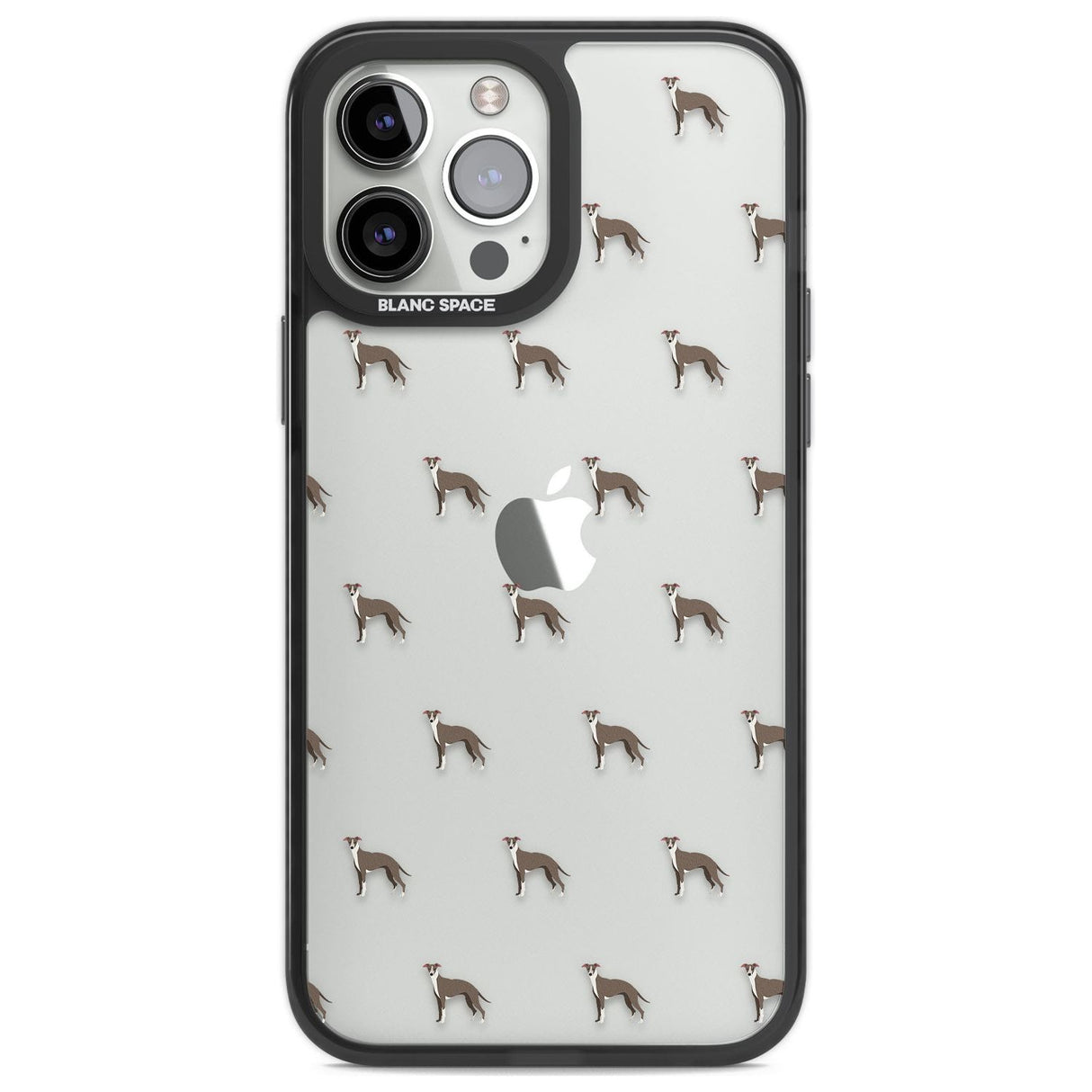 Whippet/Italian Greyhound Dog Pattern Clear