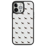 German Shorthaired Pointer Dog Pattern Phone Case iPhone 13 Pro Max / Black Impact Case,iPhone 14 Pro Max / Black Impact Case Blanc Space