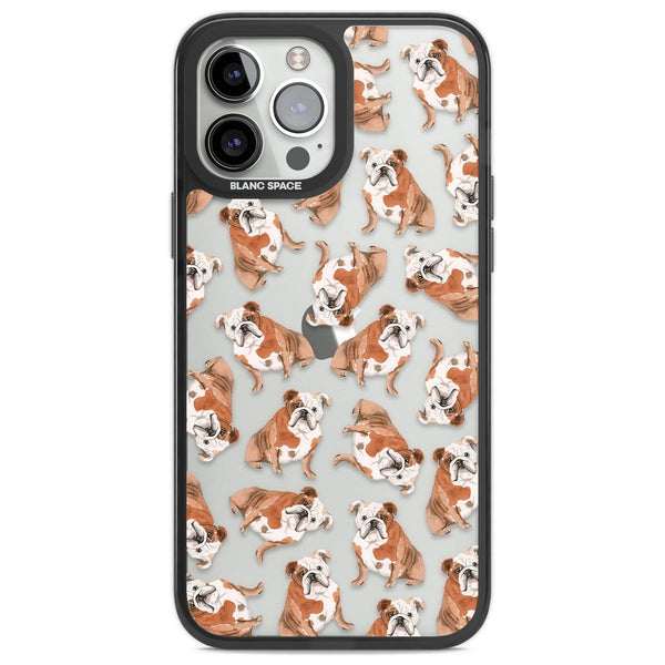 English Bulldog Watercolour Dog Pattern