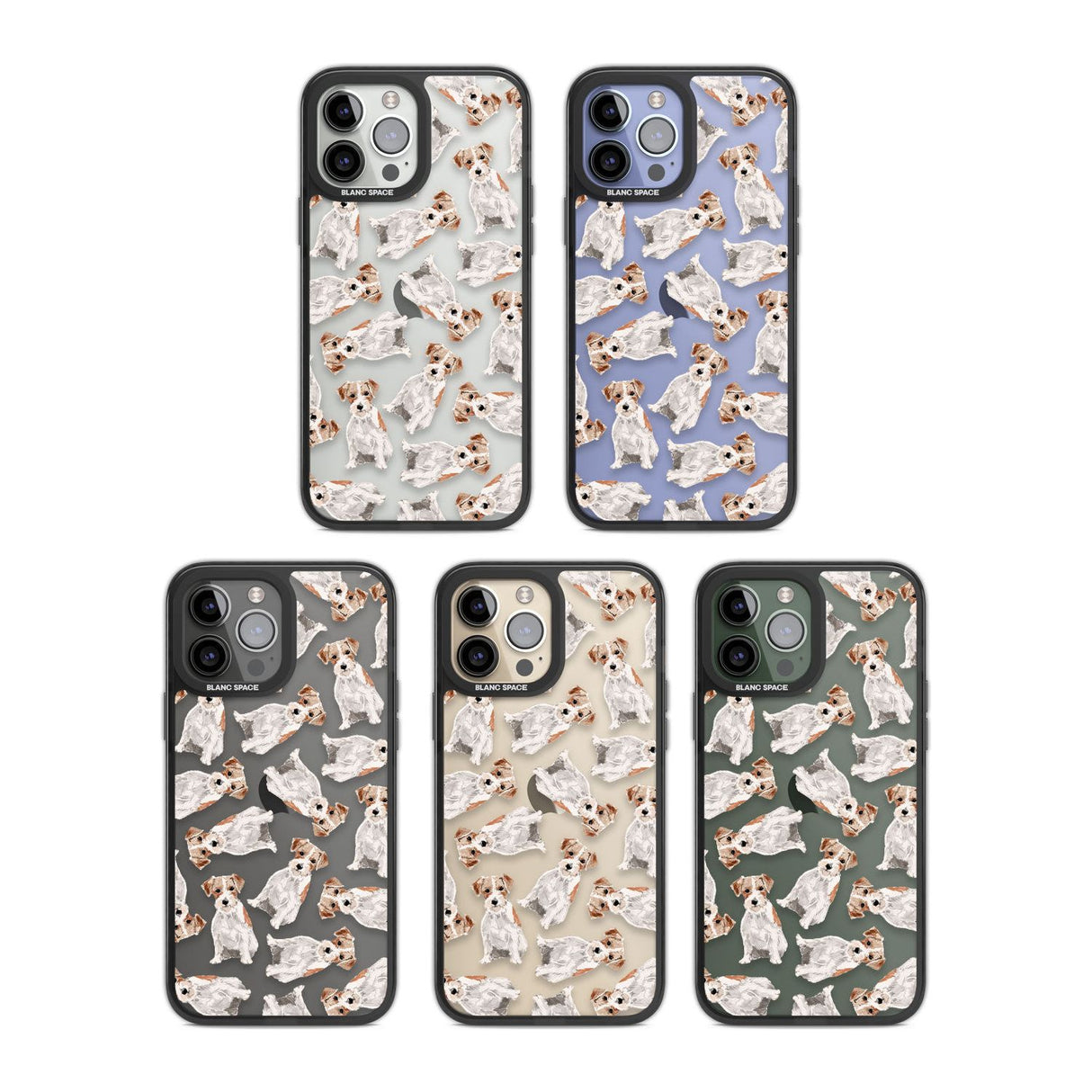 Wirehaired Jack Russell Watercolour Dog Pattern