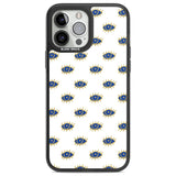 Gold Eyes Psychedelic Eyes Pattern Phone Case iPhone 13 Pro Max / Black Impact Case,iPhone 14 Pro Max / Black Impact Case Blanc Space