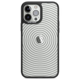 Abstract Lines: Circles Phone Case iPhone 13 Pro Max / Black Impact Case,iPhone 14 Pro Max / Black Impact Case Blanc Space