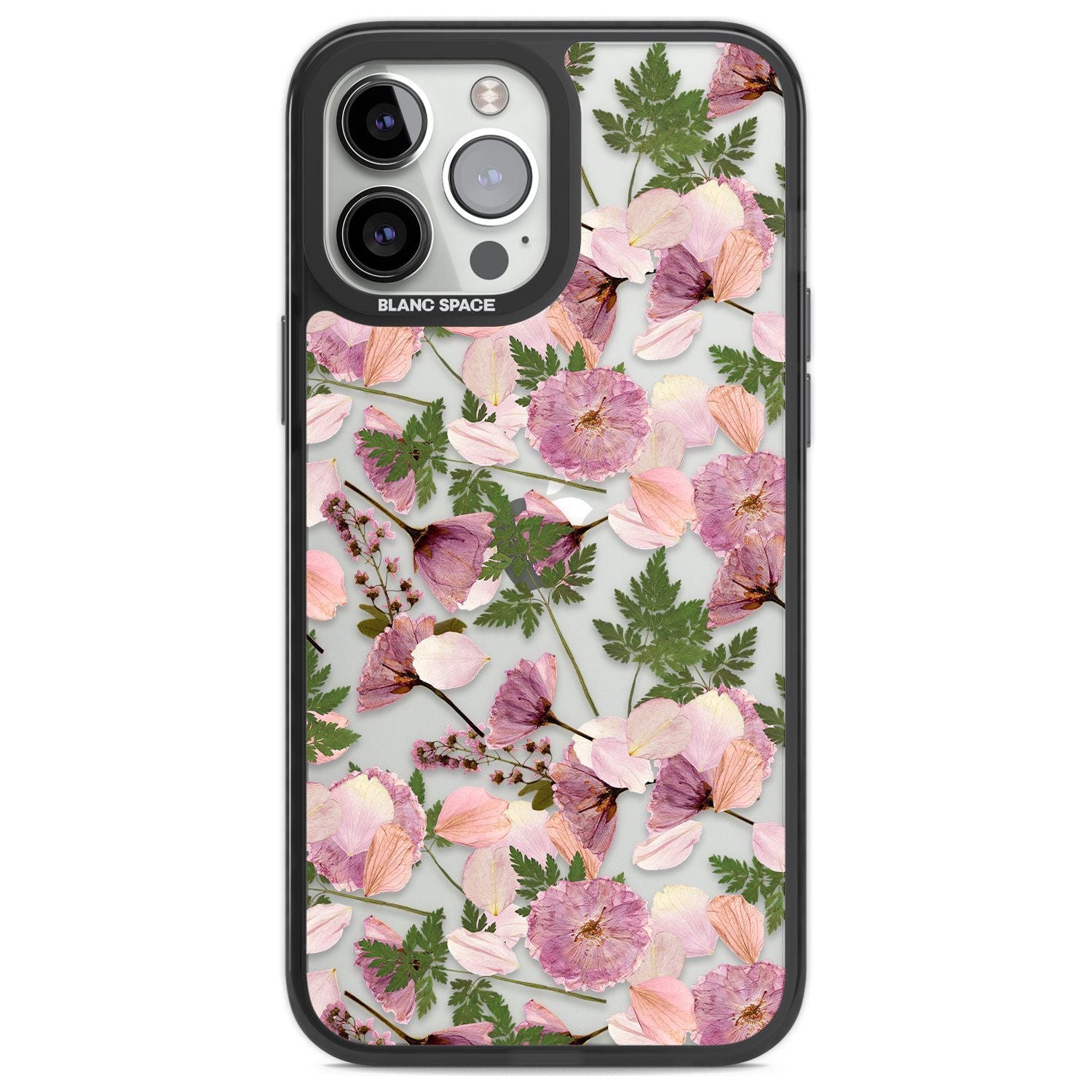 Leafy Floral Pattern Transparent Design
