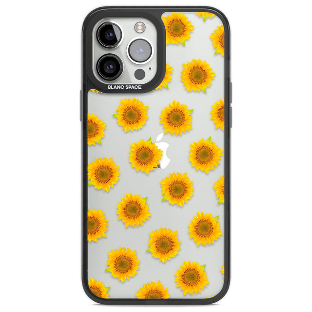 Sunflowers Transparent Pattern