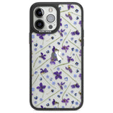 Violet & Blue Floral Pattern Design