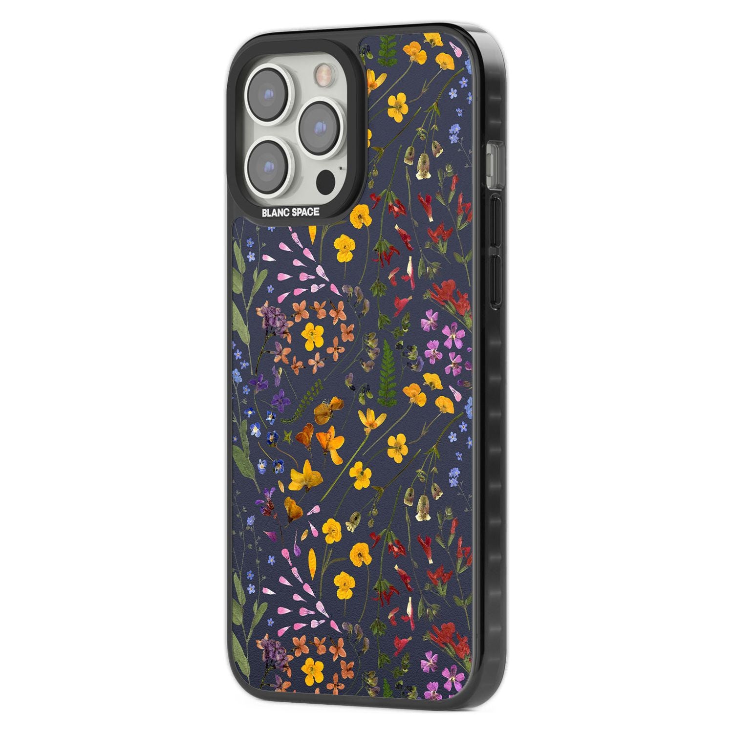 Wildflower Leaves Cluster Navy