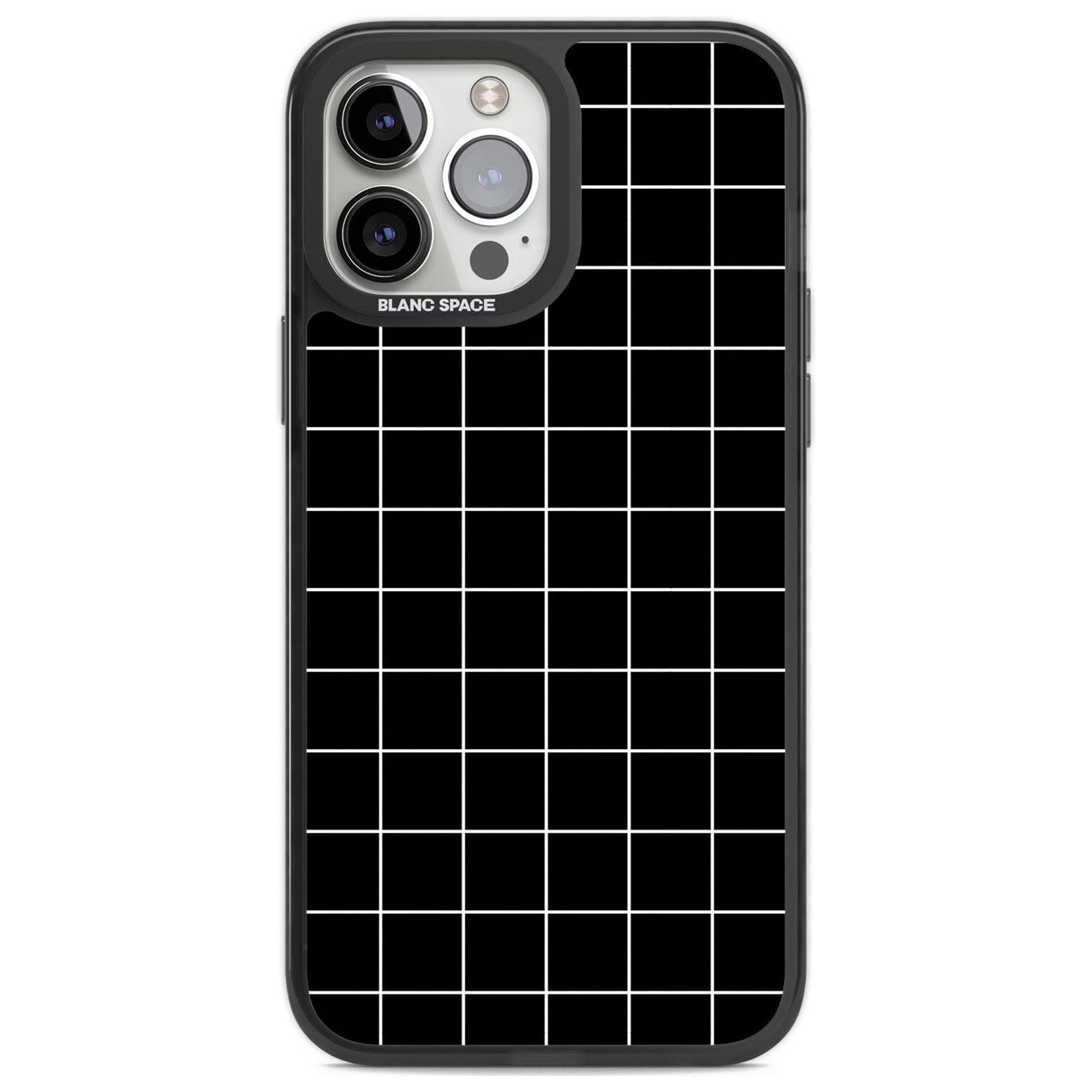 Simplistic Large Grid Pattern Black