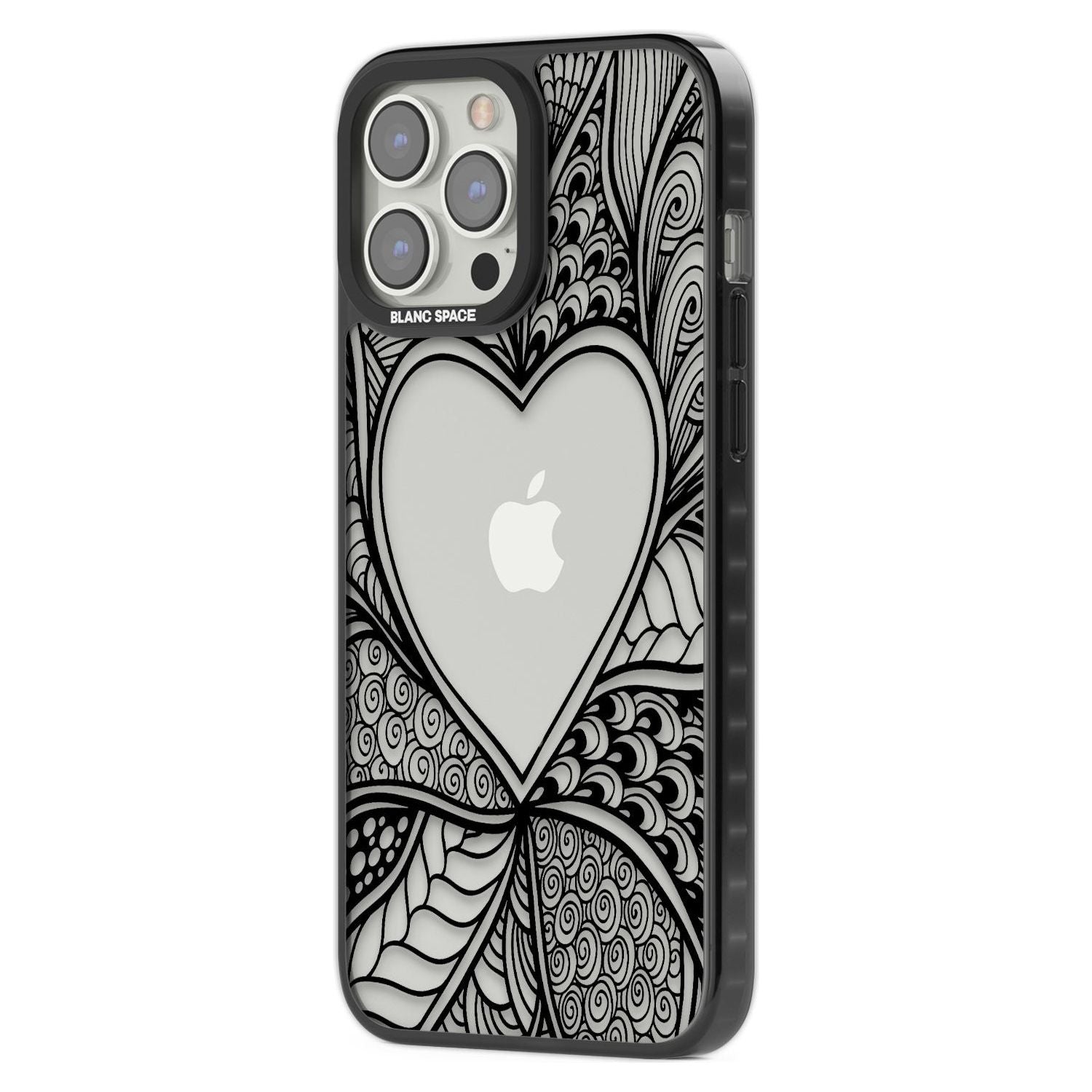 Black Henna Heart