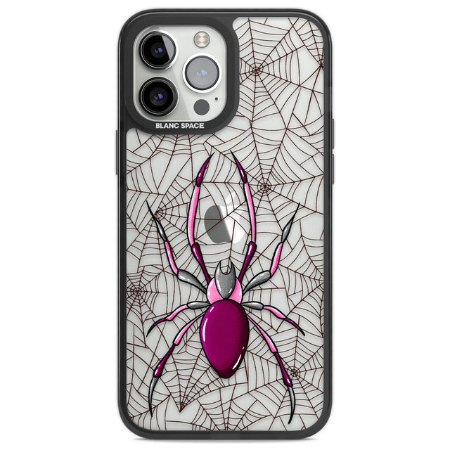 Arachnophobia Phone Case iPhone 13 Pro Max / Black Impact Case,iPhone 14 Pro Max / Black Impact Case Blanc Space