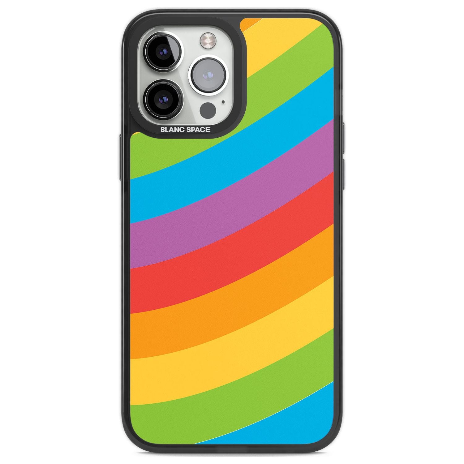 Lucky Rainbow Phone Case iPhone 14 Pro Max / Black Impact Case,iPhone 13 Pro Max / Black Impact Case Blanc Space