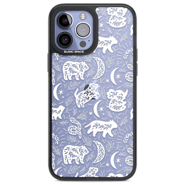 Forest Animal Silhouettes: White/Clear