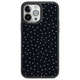 Confetti (Black) Phone Case iPhone 14 Pro Max / Black Impact Case,iPhone 13 Pro Max / Black Impact Case Blanc Space