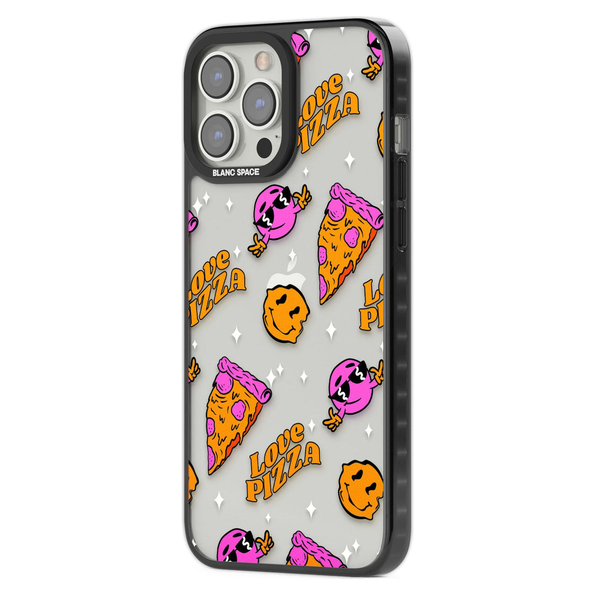 Psychedelic Love Pizza Pattern (Clear)