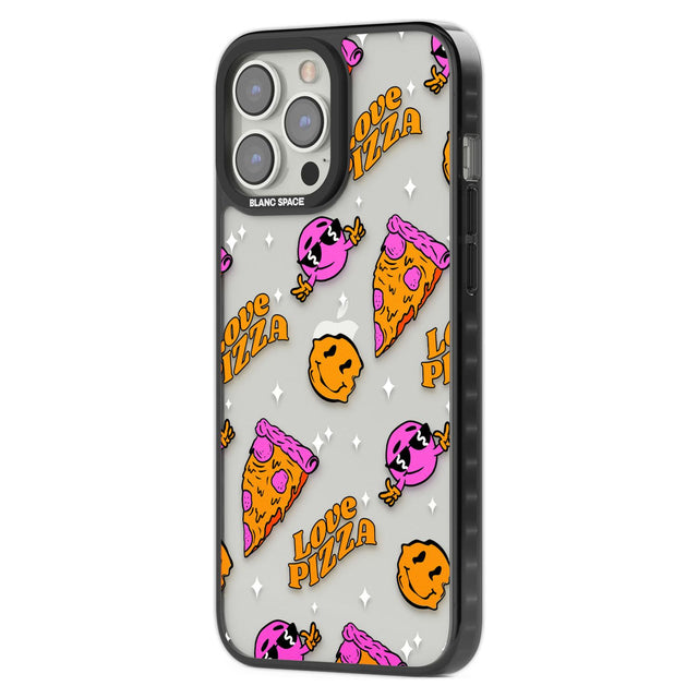 Psychedelic Love Pizza Pattern (Clear)